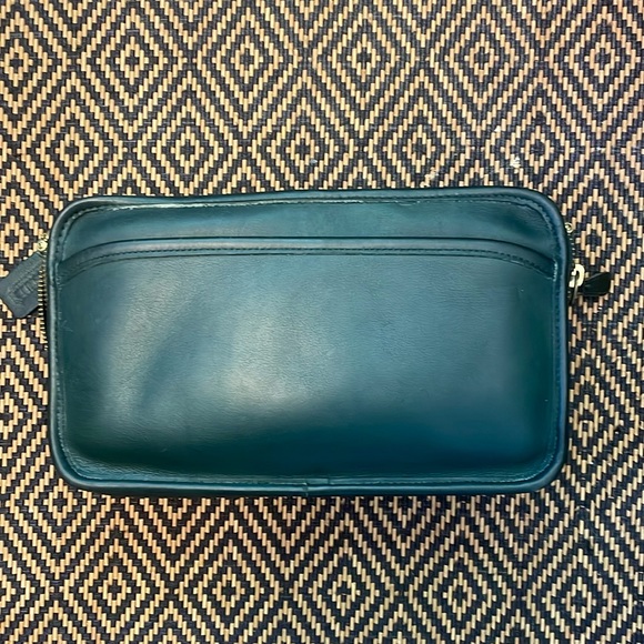 Vintage coach compartment zip 9974 -BOTTLE  GREEN - Picture 1 of 12